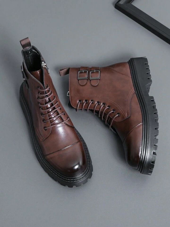 Men's Zip-up Boots