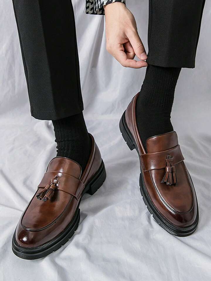 Men's Tassel Leather Shoes