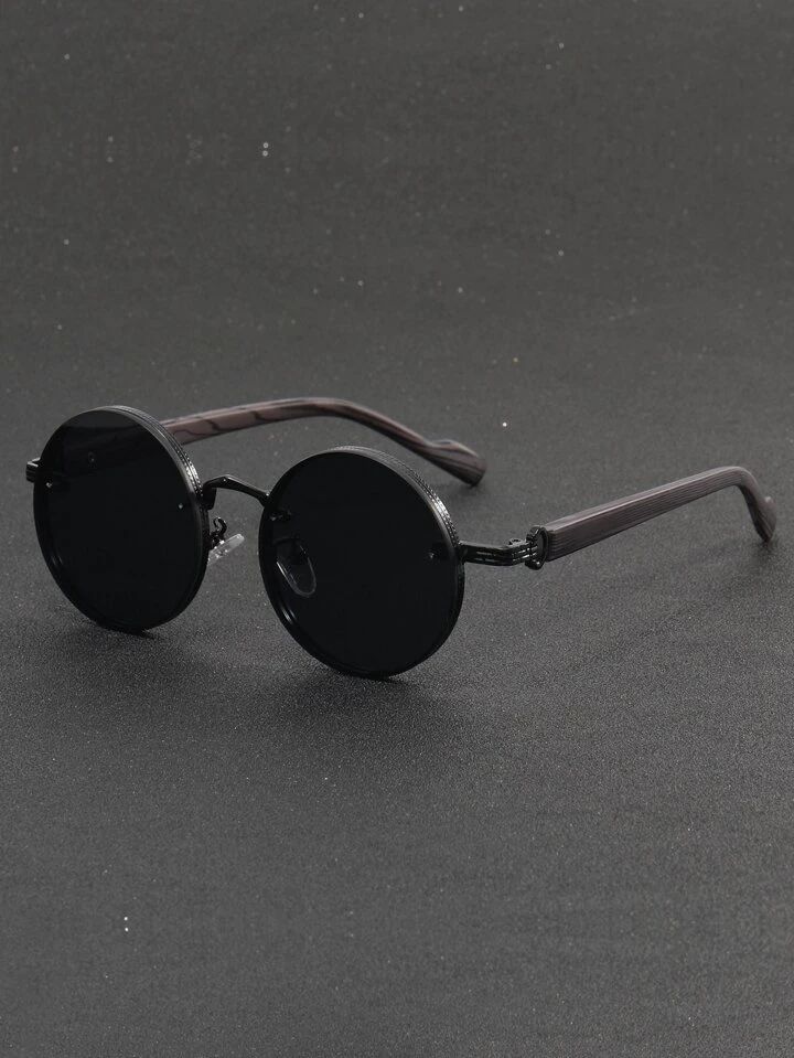 1pair Men's Metal Glasses