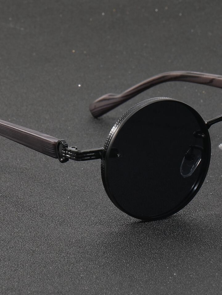 1pair Men's Metal Glasses