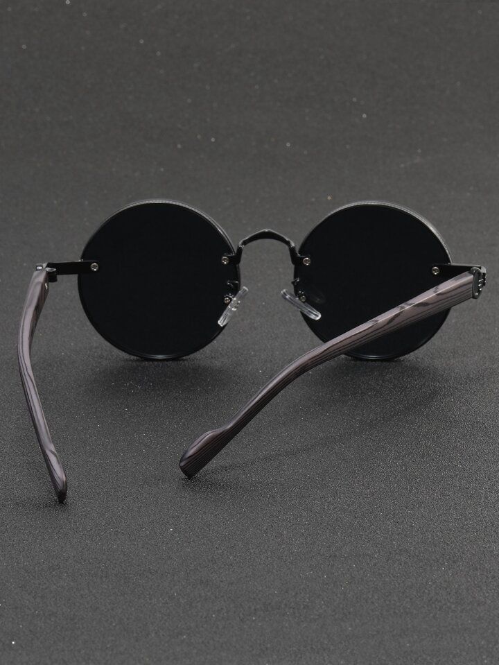 1pair Men's Metal Glasses