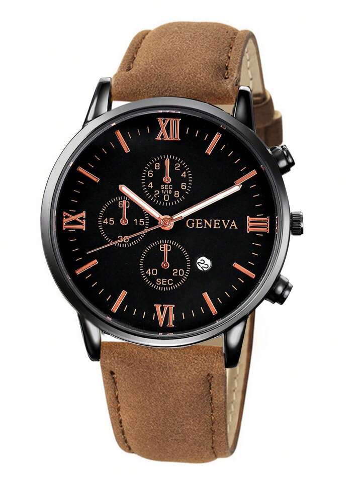 1pc Men's Fashionable Quartz-Watch