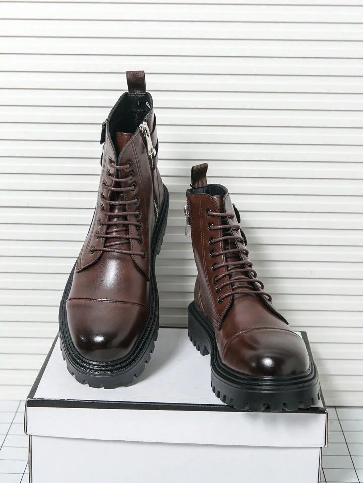 Men's Zip-up Boots