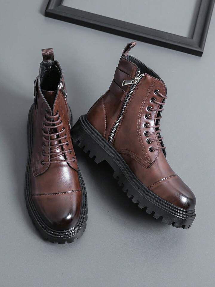 Men's Zip-up Boots