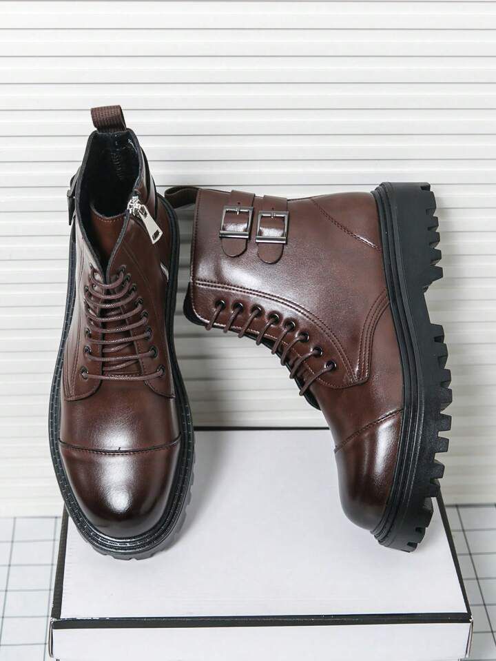 Men's Zip-up Boots