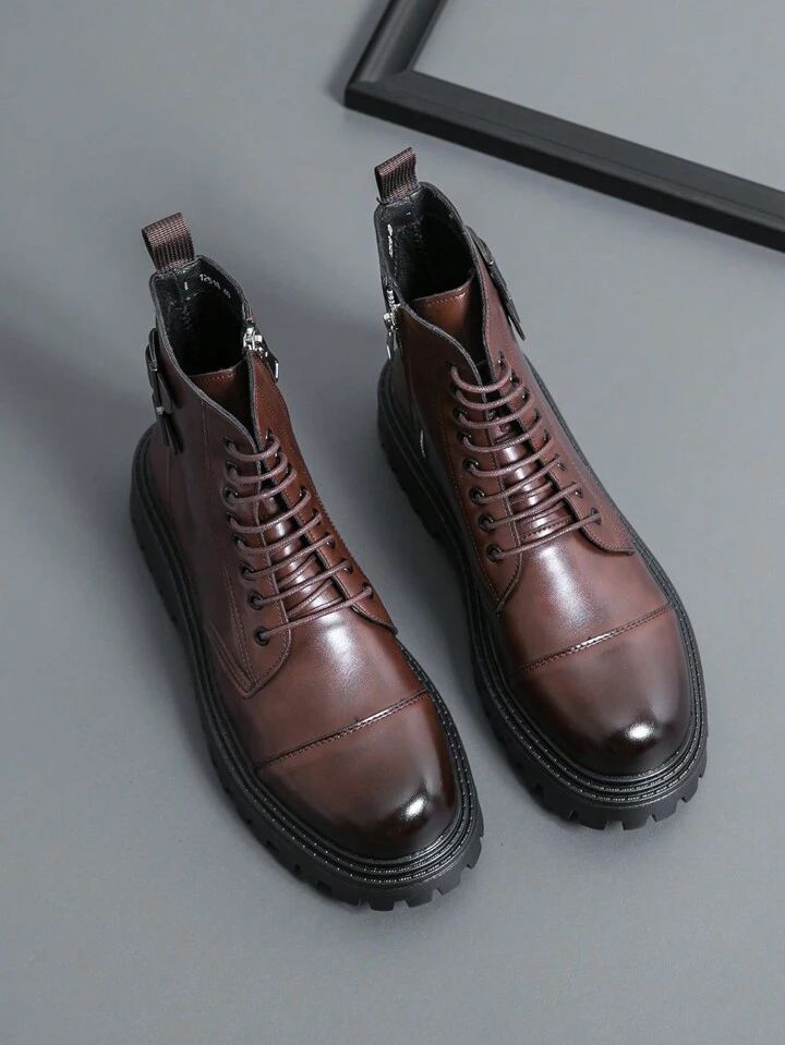 Men's Zip-up Boots