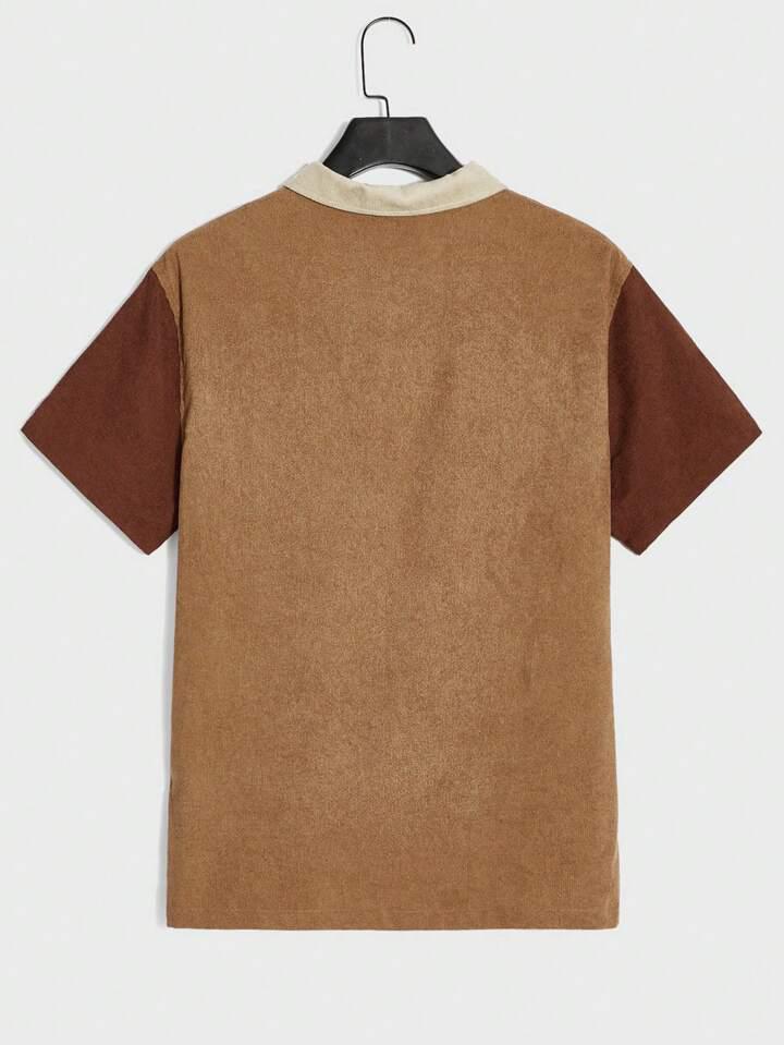 Men's Front Button Splice