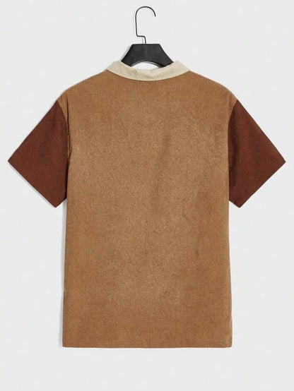 Men's Front Button Splice