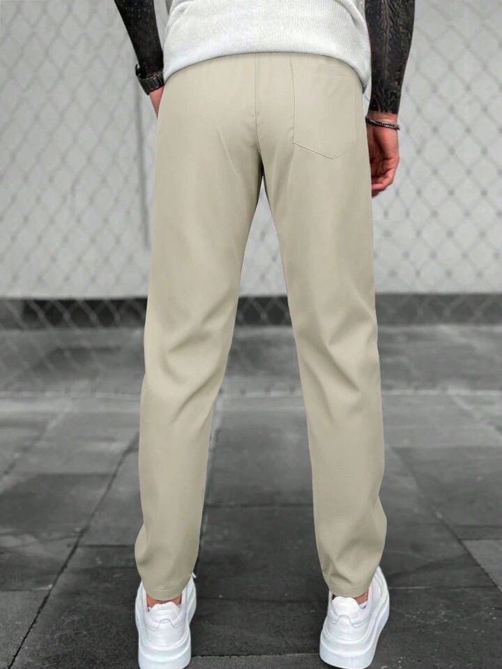 Men's Solid Waist Pocket