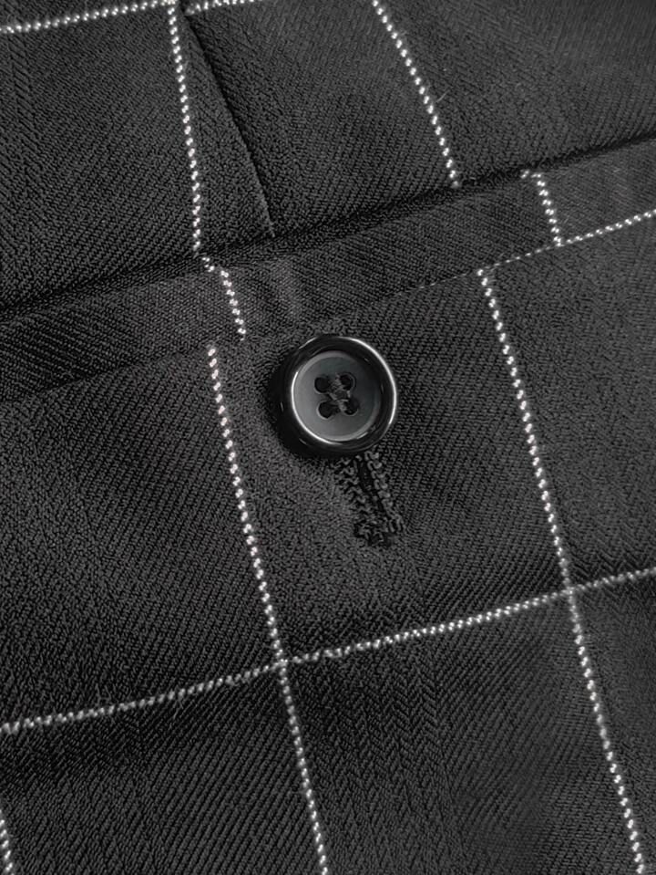 Plaid Sland Dress Pants