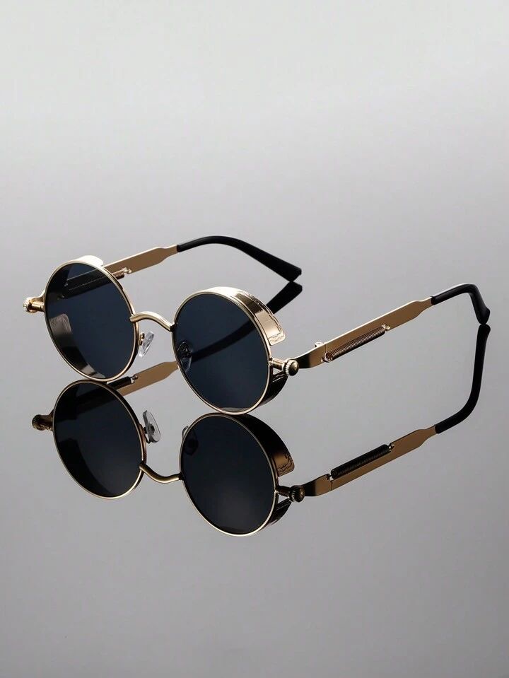 1pc Full Frame Round Glasses