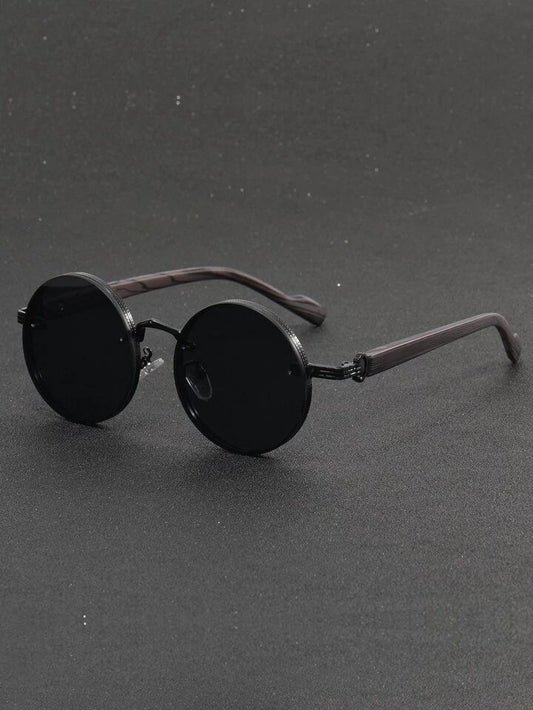 1pair Men's Metal Glasses