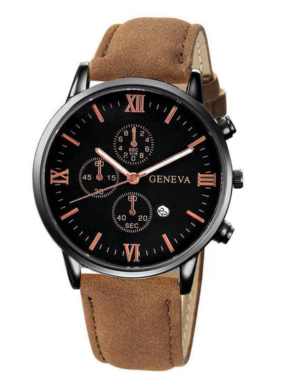 1pc Men's Fashionable Quartz-Watch