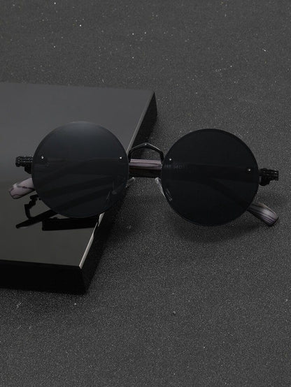 1pair Men's Metal Glasses