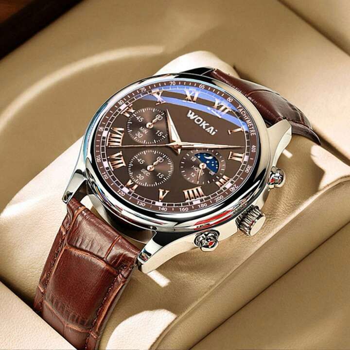 1pc Men Business Quartz Wristwatch